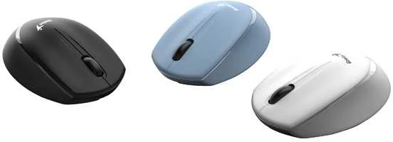 Pelė Genius Pelė NX-7009, 1200DPI, 2.4 [GHz], optinė, 3kl., belaidė, mėlyna, 1 vnt AA, Mėlyna-Eye sensor, symetryczna