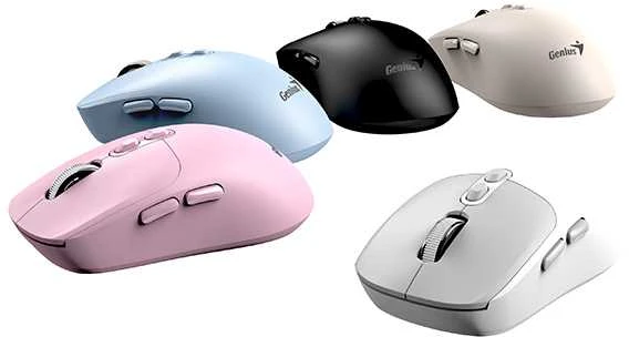 Genius NX-8080S BT Bevielė pelė, balta ir-pilka, 1600DPI