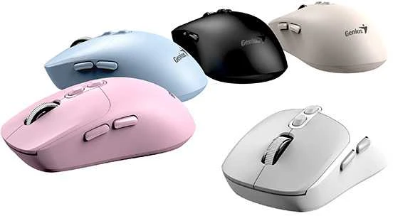 GENIUS NX-8080S BT pelė / dviguba „Bluetooth“ + 2.4GHz / 1600 dpi / „Copilot“ / belaidė / tyli / juoda