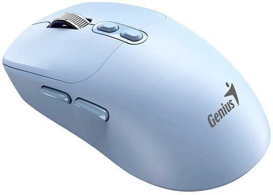 GENIUS NX-8080S BT pelė / dviguba „Bluetooth“ + 2,4 GHz / 1600 dpi / „Copilot“ / belaidė / tyli / mėlyna