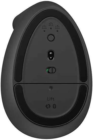 Kompiuterinė pelė Logitech Lift Left, Grafito spalvos