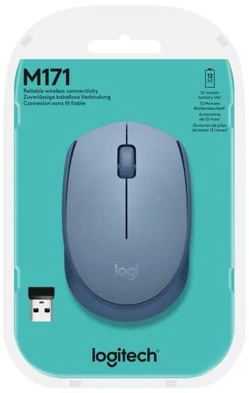 LOGITECH M171 Belaidė pelė - Mėlynas Pilkas