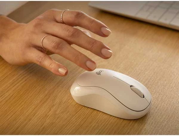 Belaidė pelė Logitech M240 Silent Bluetooth Mouse, baltos spalvos