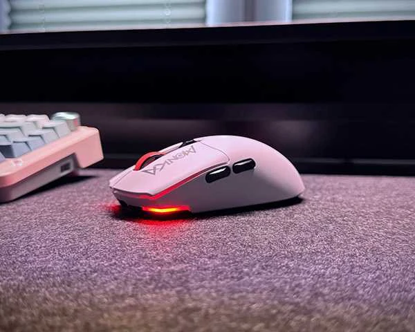 Marvo Guru G995W balta belaidė pelė | 26000 DPI