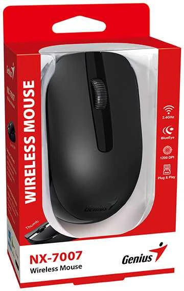 Genius NX-7007 Bevielė pelė, juoda, 1200DPI