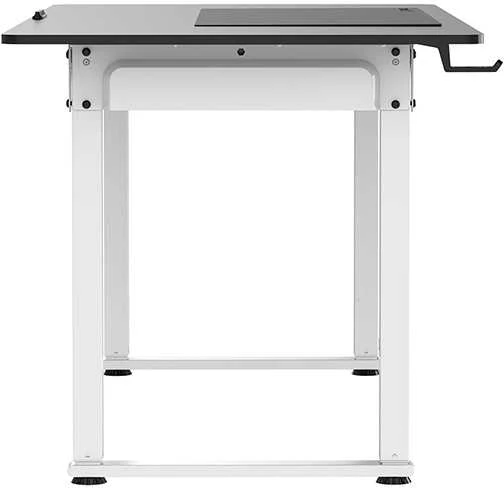 ULTRADESK UPLIFT Biurko 160X75 cm, 72-118 cm, baltai-juodas