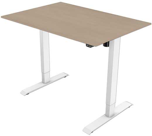 Neutralle Smėlio ir baltos spalvos rašomasis stalas 140 cm x 75 cm
