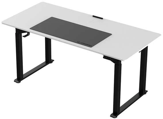 ULTRADESK UPLIFT Biurko 160x75 cm, 72-118 cm, juoda-balta