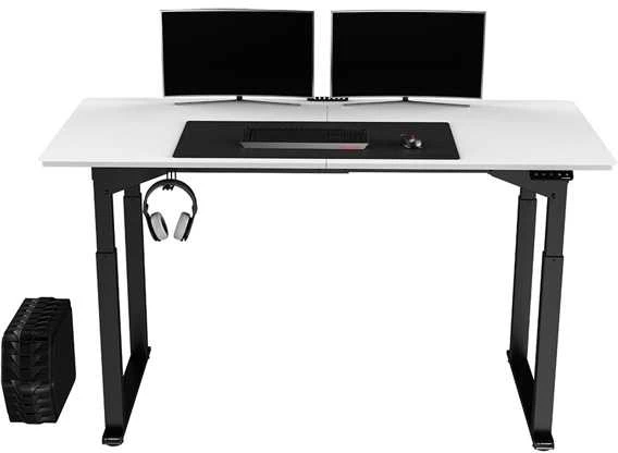 ULTRADESK UPLIFT Biurko 160x75 cm, 72-118 cm, juoda-balta