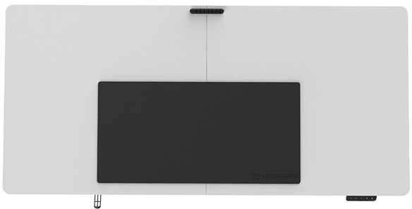 ULTRADESK UPLIFT Biurko 160x75 cm, 72-118 cm, juoda-balta