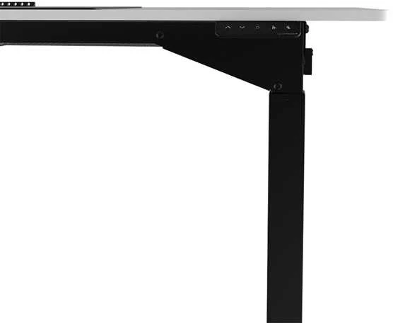 ULTRADESK UPLIFT Biurko 160x75 cm, 72-118 cm, juoda-balta