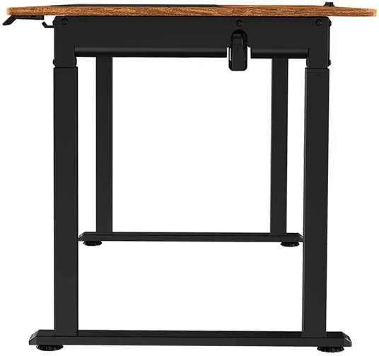 ULTRADESK UPLIFT Biurko 160x75 cm, 72-118 cm, juoda-ruda