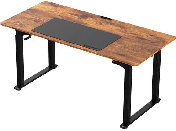 ULTRADESK UPLIFT Biurko 160x75 cm, 72-118 cm, juoda-ruda