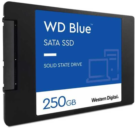 WD Mėlyna SA510 SSD 500GB SATA III 6Gb/s korpuse, 2.5" 7mm vidinėje dalyje, vienoje pakuotėje, maitinamas „SANDISK“