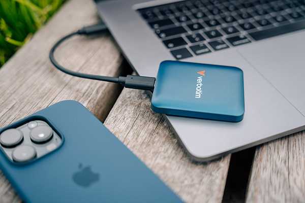 Kietasis diskas Verbatim SnapBack SSD 1TB mėlynos metalinės spalvos 32075