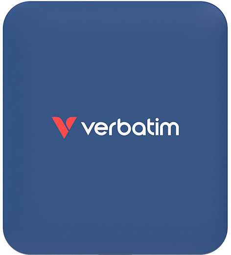 Kietasis diskas Verbatim SnapBack SSD 1TB mėlynos metalinės spalvos 32075
