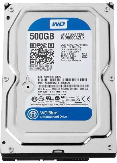 Sandisk WD Mėlyna 500GB SATA 6Gb/s HDD Desktop