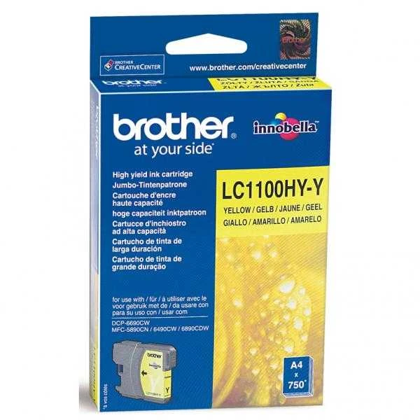 Brother LC-1100HYY rašalo kasetė Originalus Geltona 1 vnt