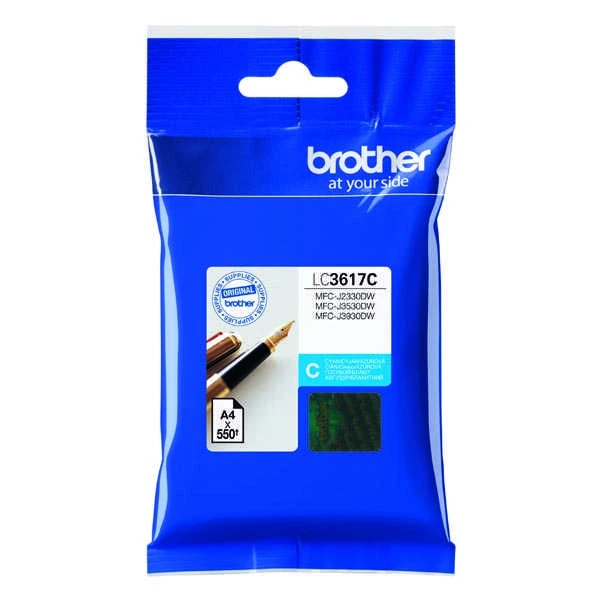Brother LC-3617C rašalo kasetė Originalus Žydras 1 vnt