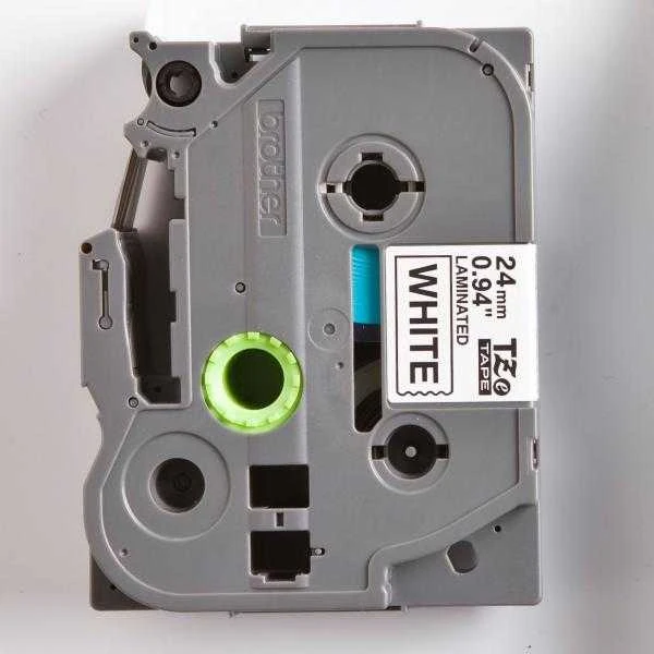 Brother | TZ-251 Laminated Tape | Juodas on Baltas | TZe | 8 m | 2.4 cm