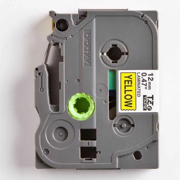 Brother | TZe-631 Laminated Tape | Juodas on Geltona | TZe | 8 m | 1.2 cm