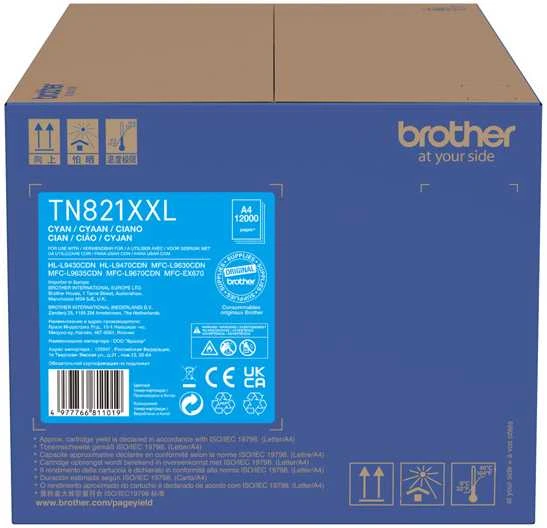 Brother Brolis TN-821XXLC | Tonerio kasetė | Žydra spalva