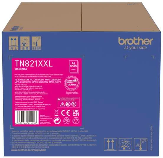 Brother Brolis TN-821XXLM | Tonerio kasetė | Magenta