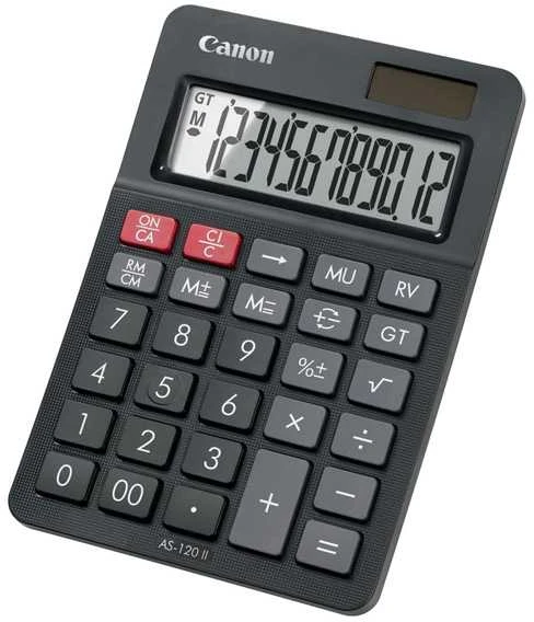 „Canon“ – AS-120II DBL stalinis skaičiuotuvas