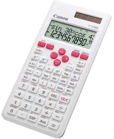 Canon F-715SG skaičiuotuvas Kišenė Mokslinis skaičiuotuvas Rožinė, Balta