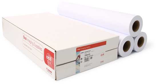Canon-Océ IJM021, Roll Paper Standard, matinė, 36", 3-pack, 7675B055, 90 g/m2, papier, 914mmx50m, balta, do druku technicznego, ro