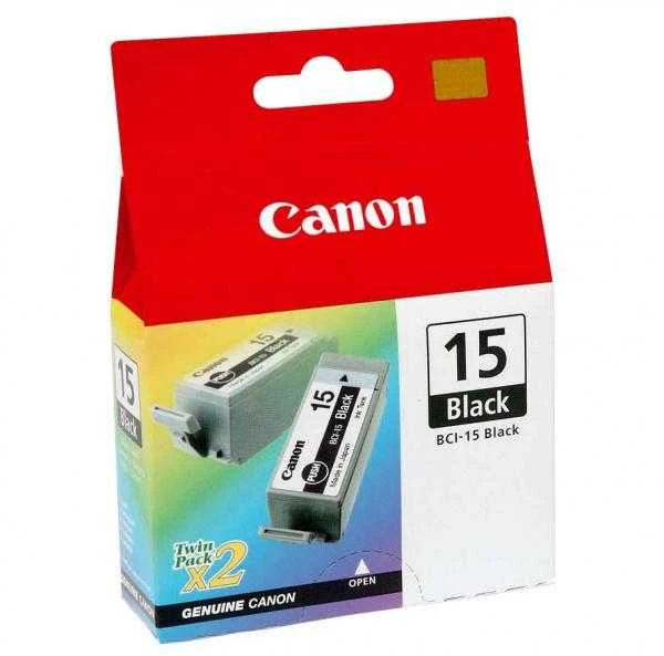 Canon BCI-15BK ink cartridge twinpack, juodas