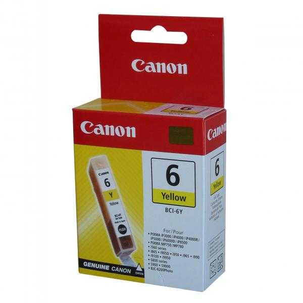 Canon BCI-6Y rašalo kasetė, geltona
