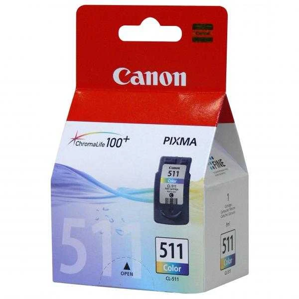 Canon CL-511 Originalus Žydras, Rausvai raudona, Geltona 1 vnt