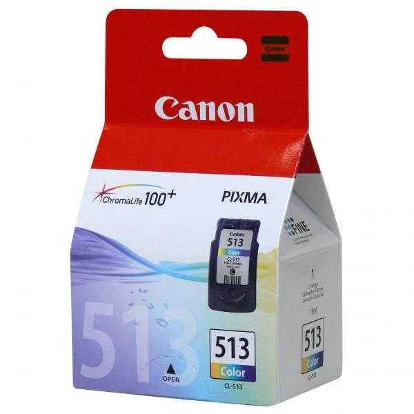 Trispalvis Canon CL-513 | Rašalo kasetė | Žydra, purpurinė, geltona