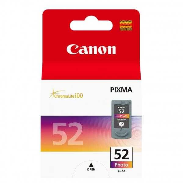 „Canon CL-52 FINE“ spalvoto rašalo kasetė (žydra, rausva, juoda) (skirta „Pixma iP6120/6220“), 710 psl. @ A4 5% „Canon“