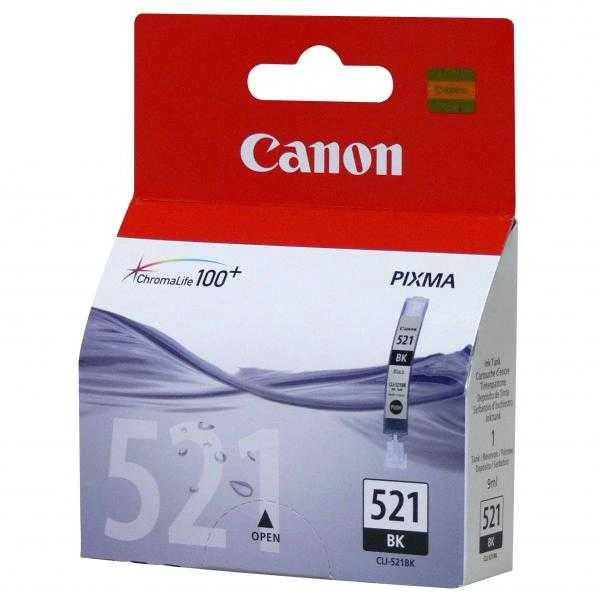 CANON CLI-521bk Ink juodas 9ml iP3600 iP4600 MP540 MP620 MP630 MP980