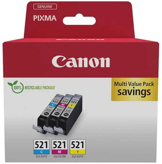 Canon 2934B015 rašalo kasetė 3 vnt Originalus Žydras, Rausvai raudona, Geltona