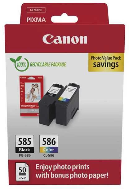 Canon PG-585/CL-586 (6205C004) Photo value pack Rašalinių kasečių komplektas, BK/CMY