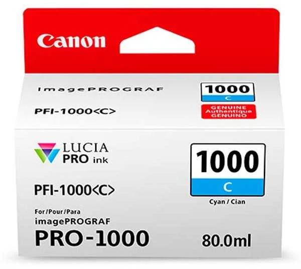 Canon PFI-1000 C Originalus Žydras