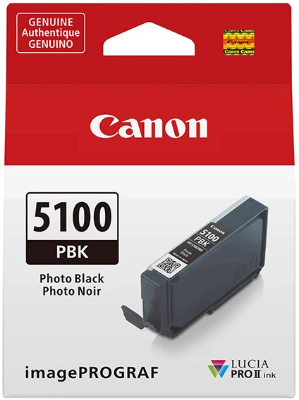 Canon originalus rašalas / kasetė PFI-5100 PBK, 6952C001, nuotrauka juodas