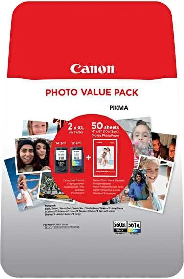 Canon CRG PG-560XL/CL-561XL (3712C008) Rašalinių kasečių komplektas, BK/CMY