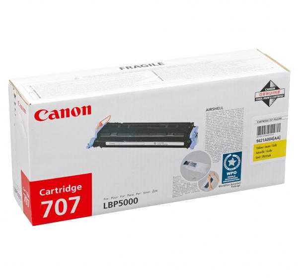 Canon kasetė 707, geltona
