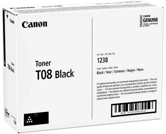 Canon T08 (3010C006) Lazerinė kasetė, Juoda