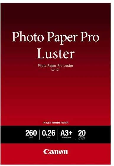 Canon LU-101 Pro Luster, A3+, 20 shts fotopopierius Balta „Satin“