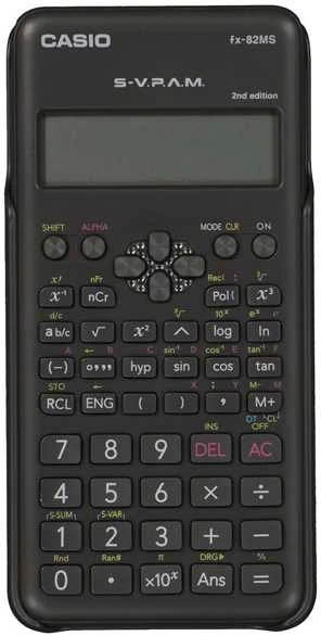 Casio FX-82MS skaičiuotuvas - priekinis vaizdas