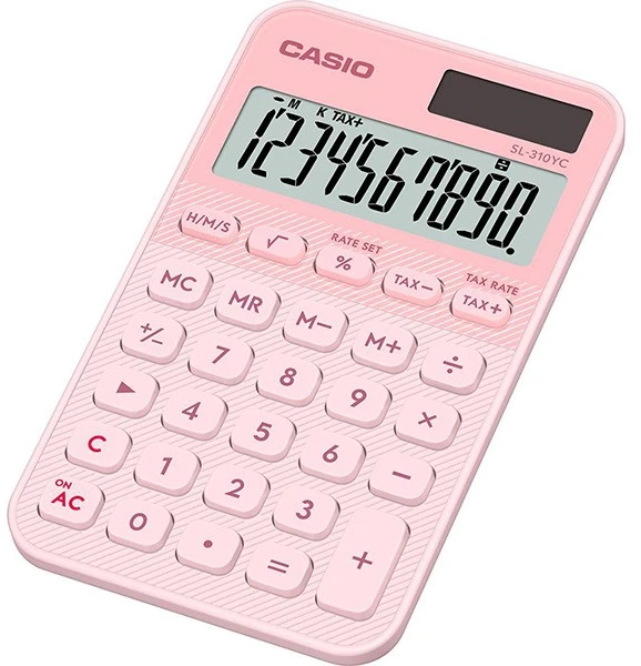 Rožinis Casio SL-310YC-LP skaičiuotuvas