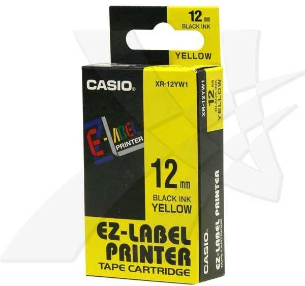 Casio XR-12 YW 12 mm juoda ant geltonos spalvos (XR-12YW)