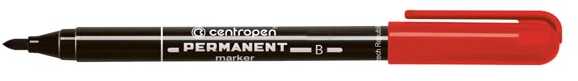 Centropen, marker 2836, raudona, 10vnt, 2mm, na bazie alkoholu, cena za 1 vnt
