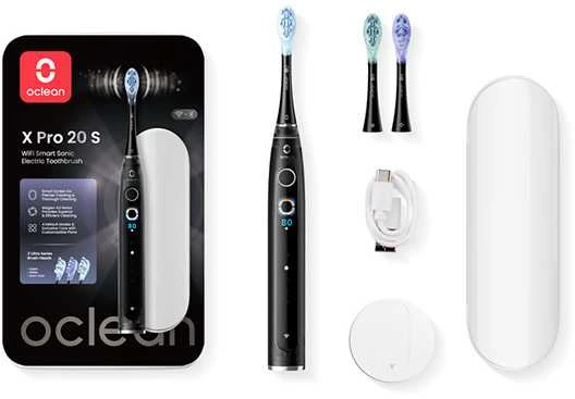 Oclean X Pro 20 S Elektrinis dantų šepetėlis Juodas