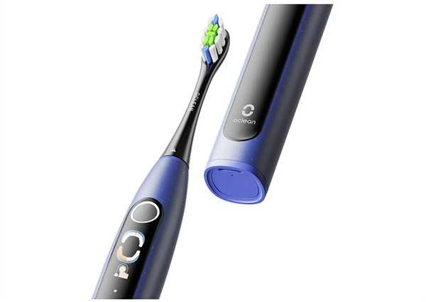 Elektrinis dantų šepetėlis „Oclean X Lite Smart Sonic Duo Set“, pilkas ir mėlynas